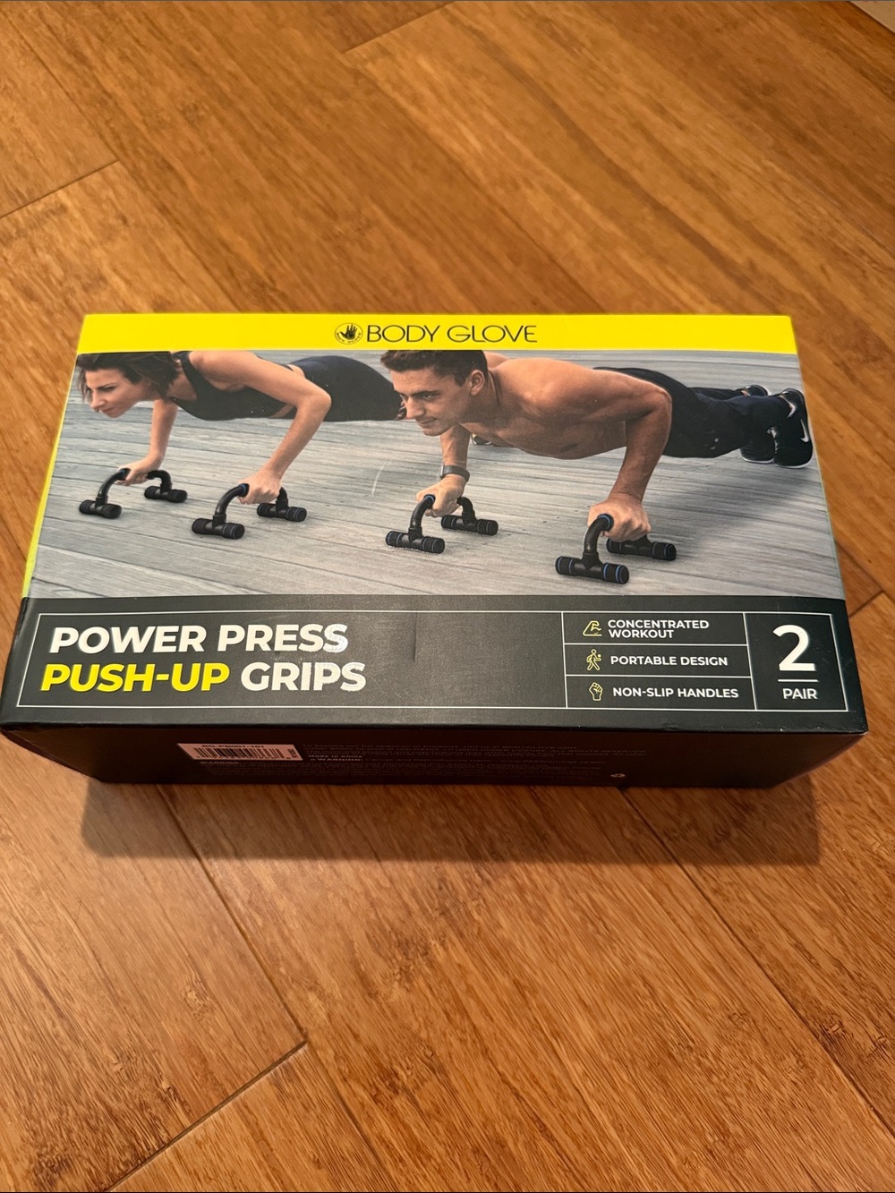 Body Glove Push-Up Grips in Black and Yellow